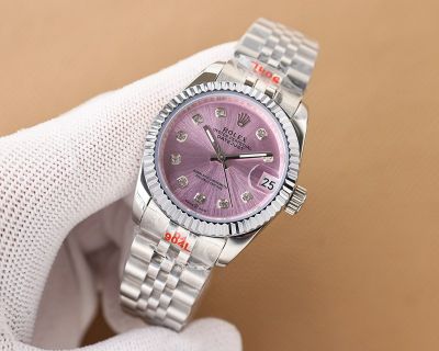 ROLEX Log  Imported Automatic Movement 31MM Purple Watch